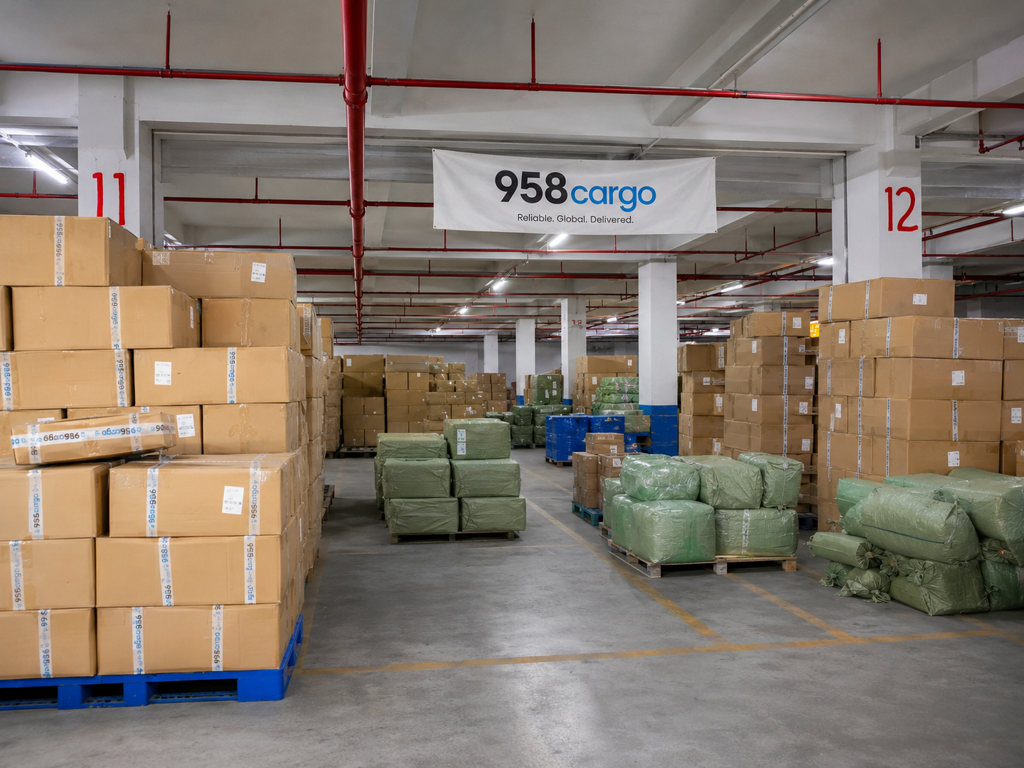 Склад 958Cargo с грузами