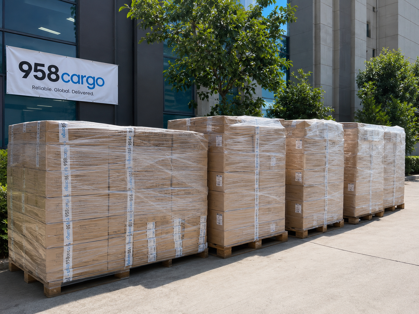 Грузы у склада 958Cargo